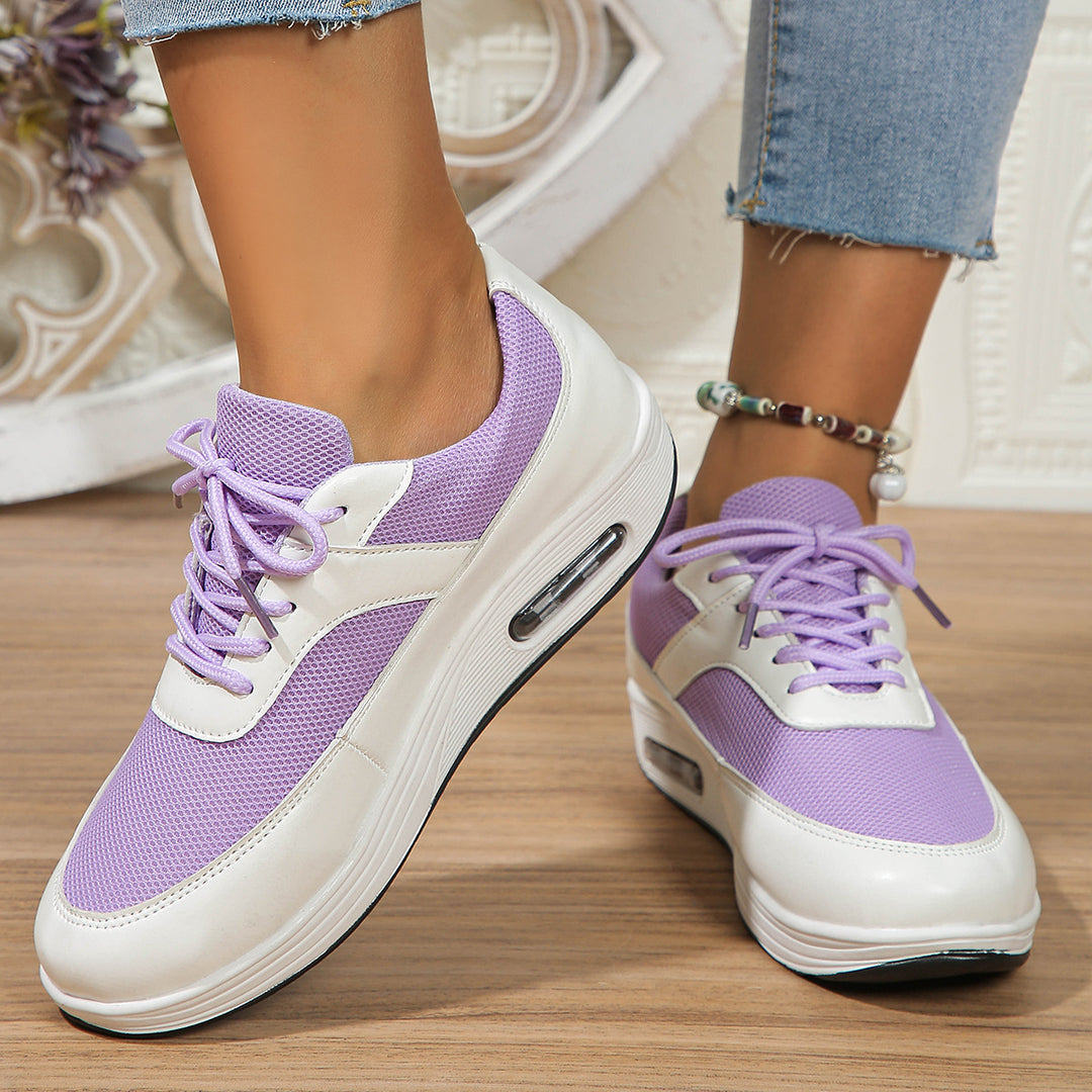 Dame Sporty Sneakers med luftig mesh-overflade og dæmpende sål Stilla