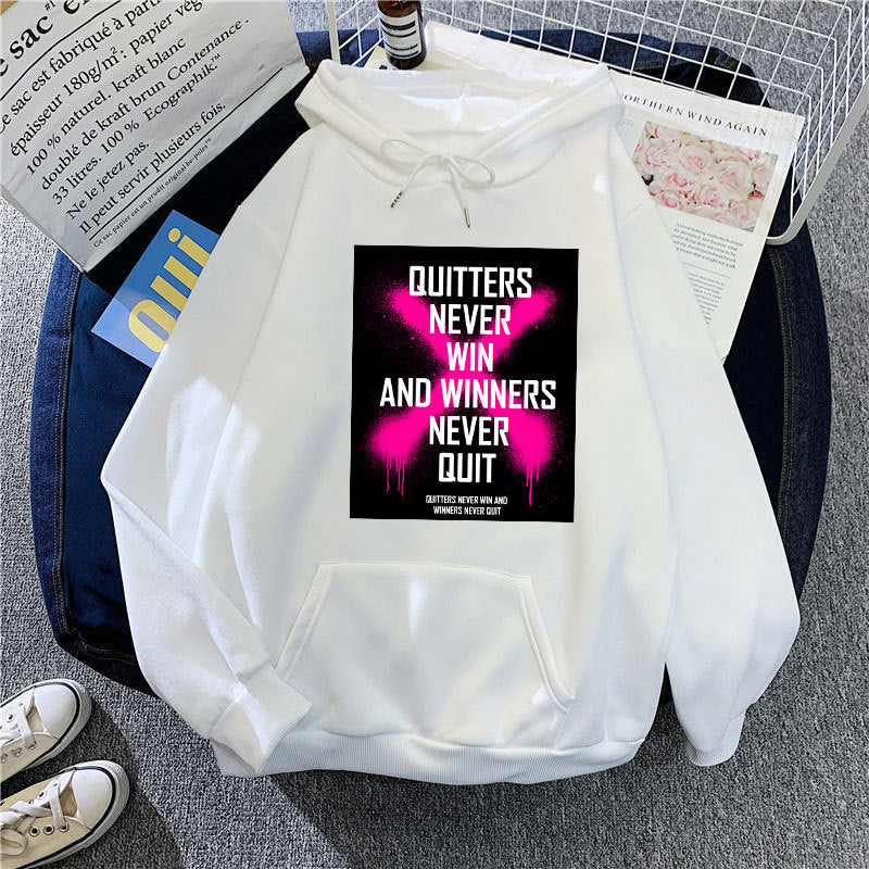 Dame hoodie med inspirerende motiv Skovae
