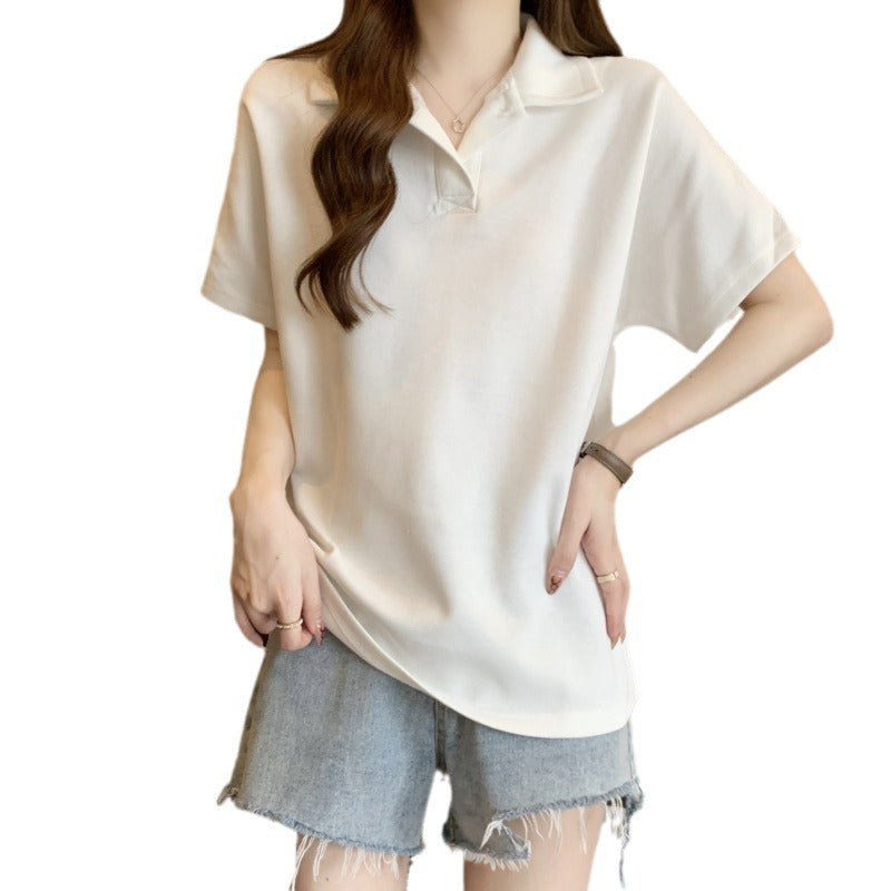 Femme Kortærmet Poloshirt med elegante knapdetaljer Stilla