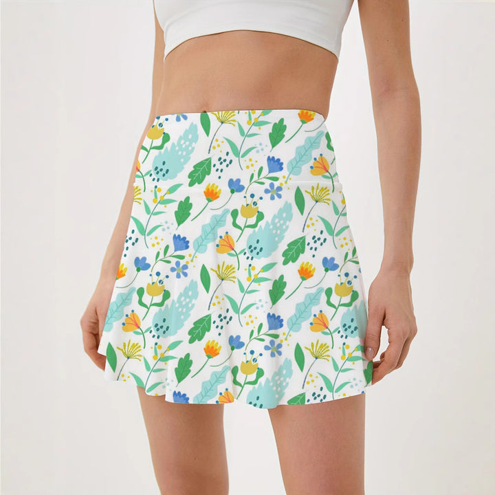 Dame Floral Aktiv Skort Stilla