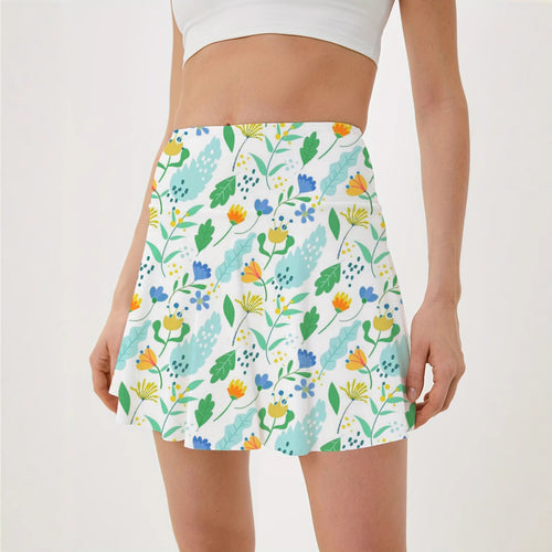 Dame Floral Aktiv Skort Stilla