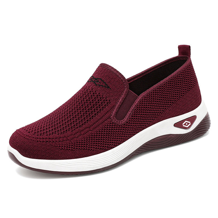 Dame Casual Slip-On Sneakers med åndbart strikdesign Stilla