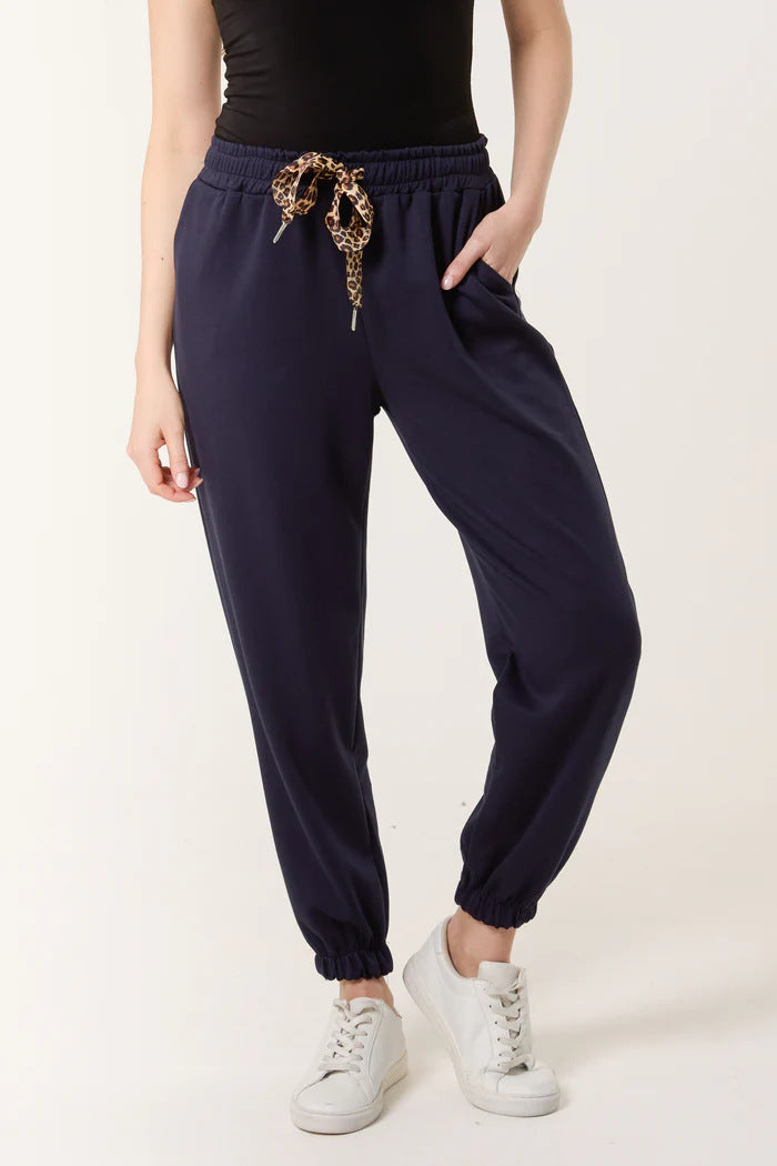 Dame Relaxed Fit Joggebukser med Snor Stilla