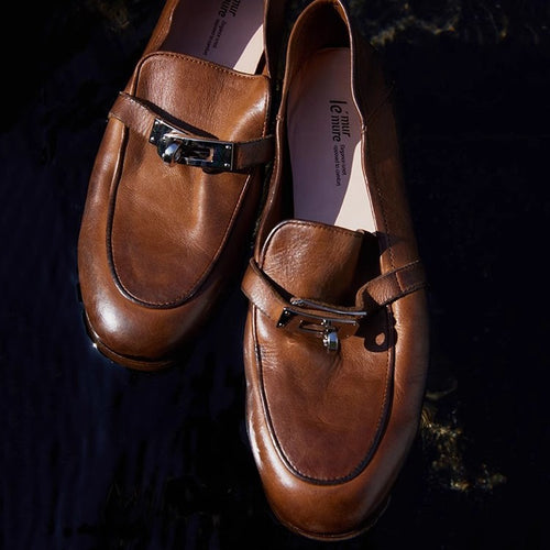 Herrer Premium Læder Slipper med dekorativt accent Stilla