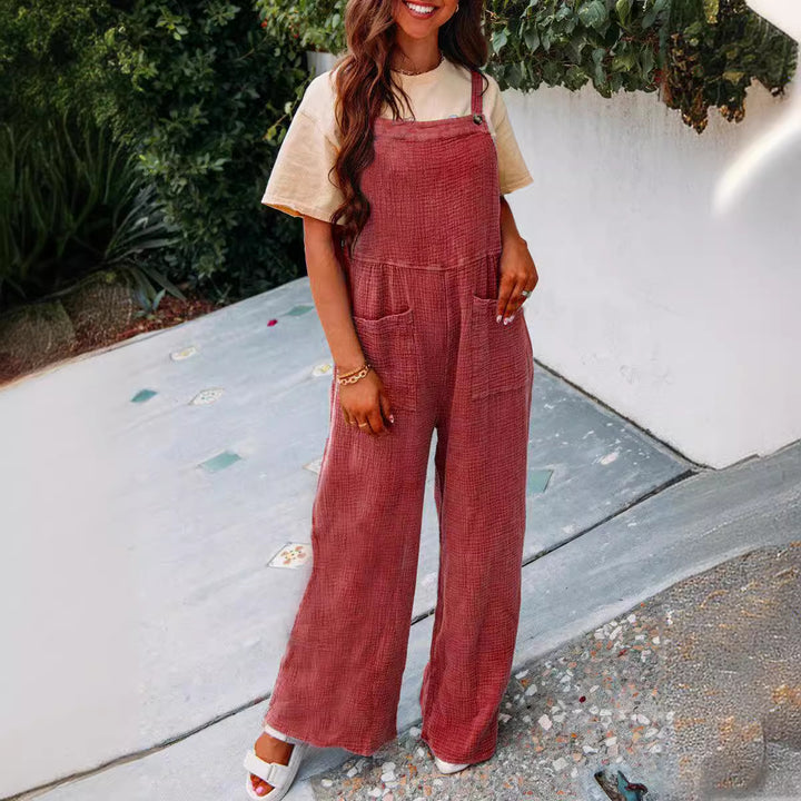 Dame Fritid Utility Overall Jumpsuit Stilla