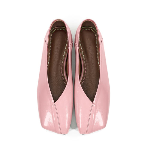 Femme Stilfulde Kvadratåede Ballerinas Stilla