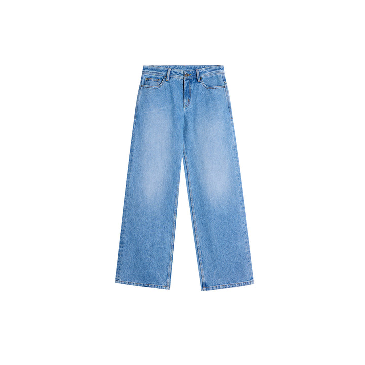 Damernes brede denim jeans i afslappet pasform Stilla