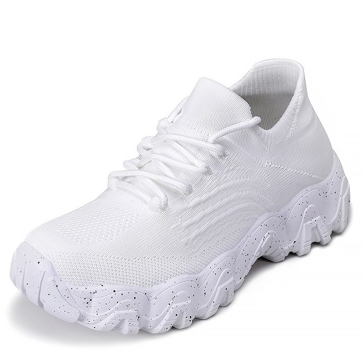 Dame Komfortable Sport-Sneakers med elastisk mesh-overdel og skridsikker sål Stilla