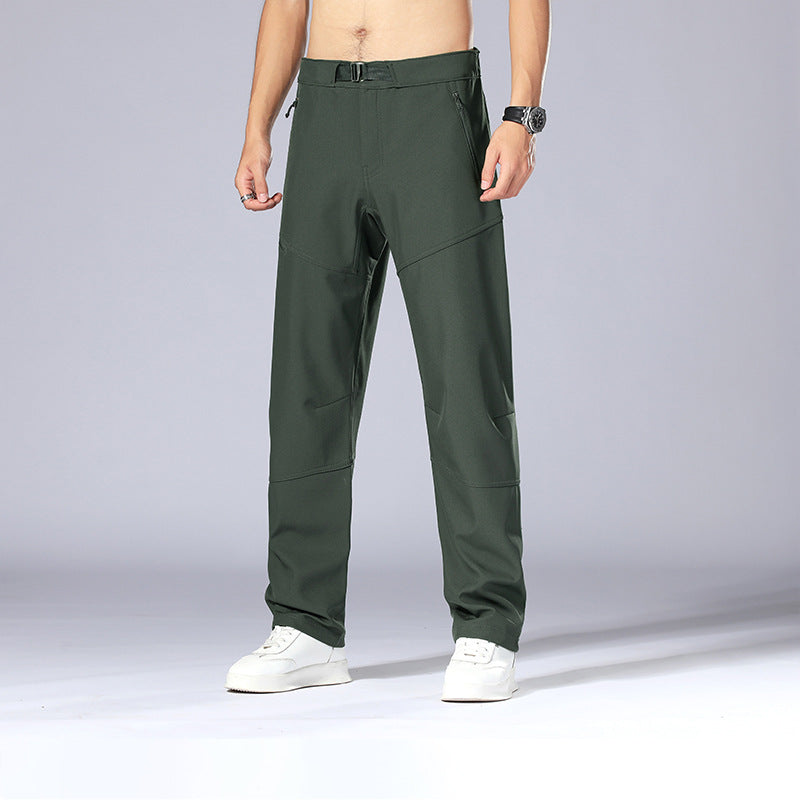Herrer Multifunktionel Outdoor-bukser med justerbar talje og sidelommer med lynlås Stilla