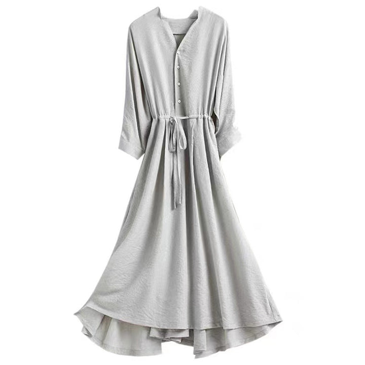 Damebluse med taljerbar knude og elegante detaljer Stilla