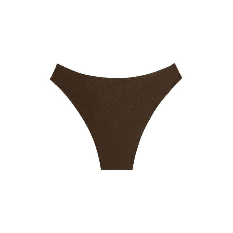 Dame Højskåret Bikini-Bund med dekorativ ringdetalje Skovae
