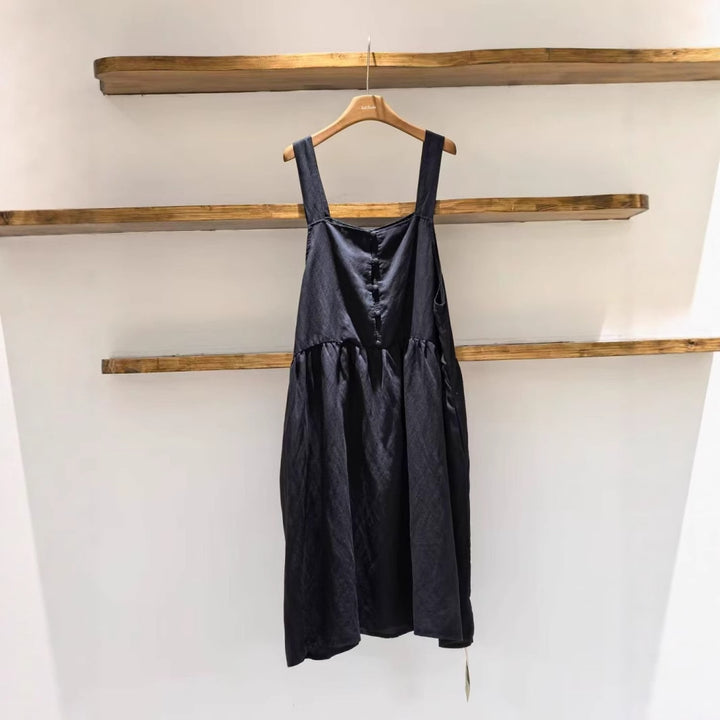 Femme Afslappet Fit Knap-Front Solkjole Stilla