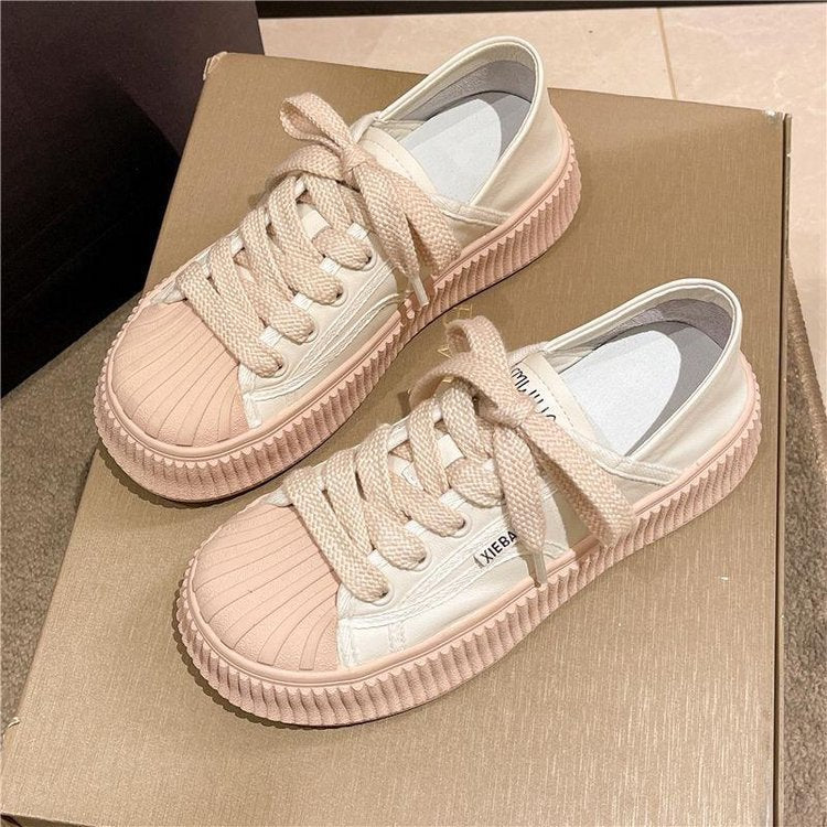 Dame Sneakers i sporty retro-stil med skridsikker sål Stilla