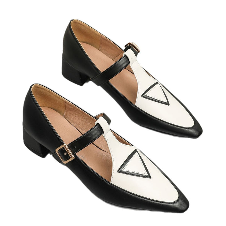 Dame Elegant og moderigtige Slingback Ballerinas med geometrisk design Stilla