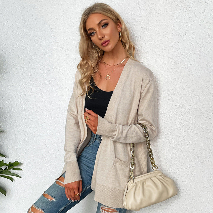 Stilla | Elegant Pendling Langærmet Strikket Cardigan