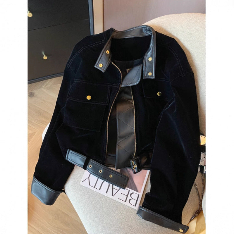 Femme Luxe Velour Motojakke Stilla