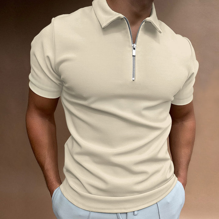 Herre poloshirt med lynlås Stilla