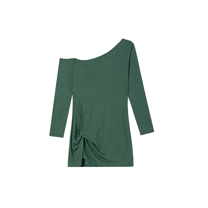 Dame asymmetrisk knude-front-top Stilla