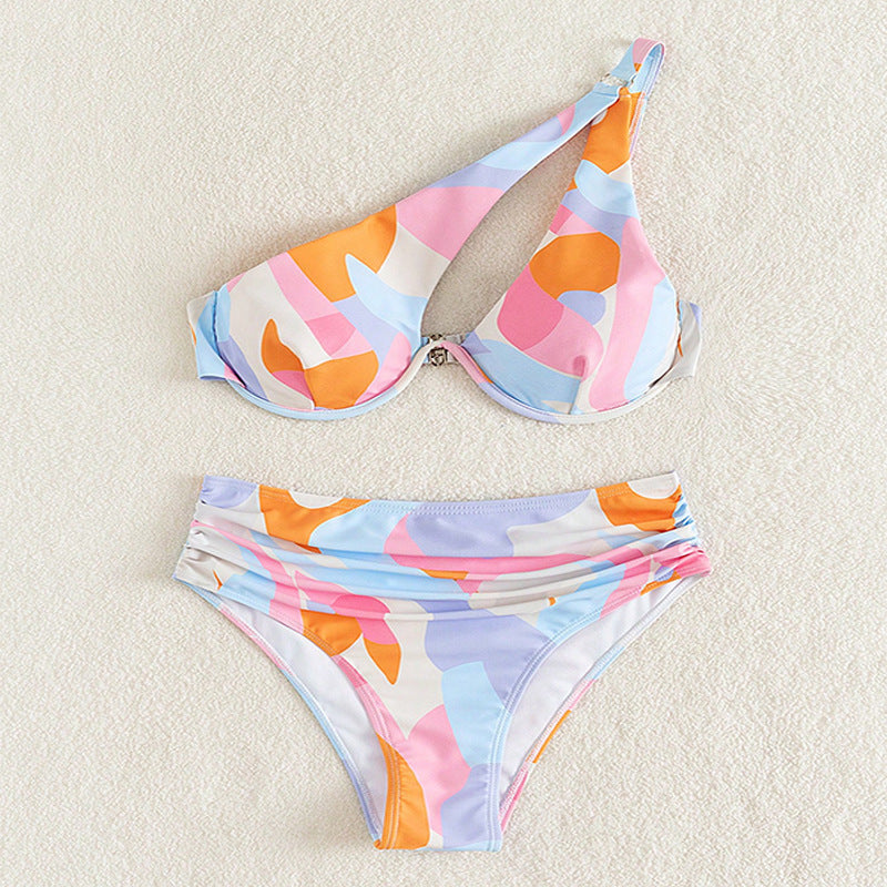 Dame Modebikini med asymmetrisk top Skovae