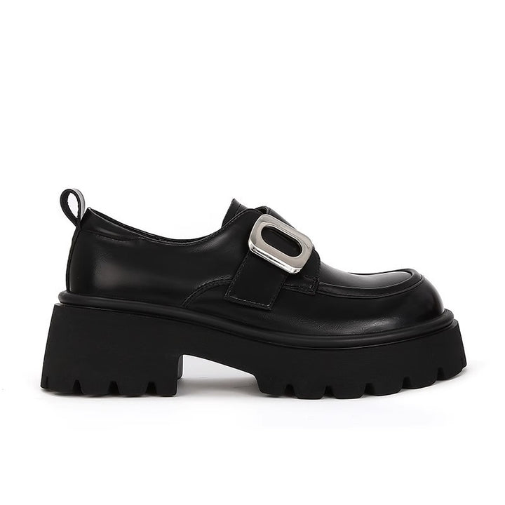 Kvinder Chunky-sål Mary Jane Loafers med dekorativ spænde-detalje Stilla