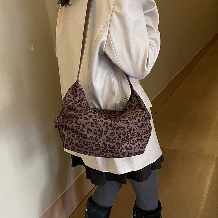 Femme Chic Leopardmønster Slapvogn Stilla