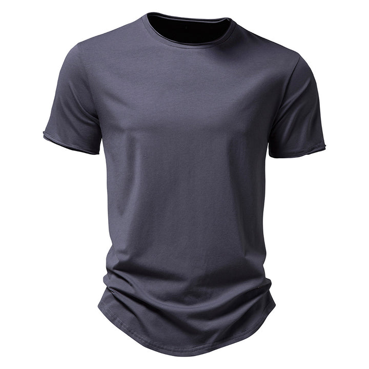 Herre T-shirt lavet af kvalitets, åndbart bomuldsblanding med moderne snit Stilla