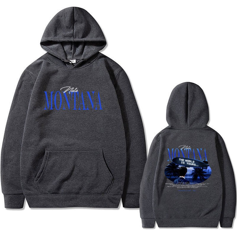 Kvinders hoodie med kreativ grafisk design og afslappet pasform Skovae