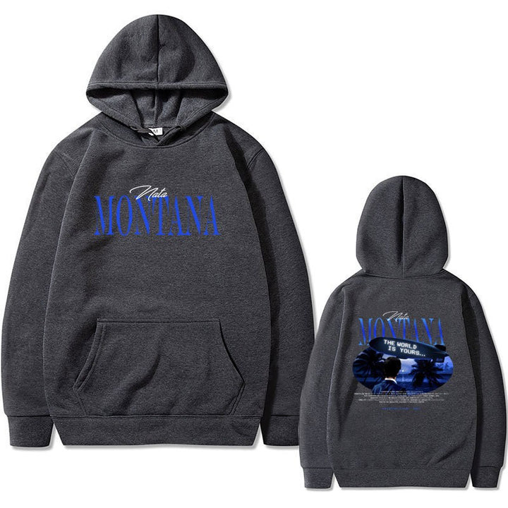 Kvinders hoodie med kreativ grafisk design og afslappet pasform Skovae