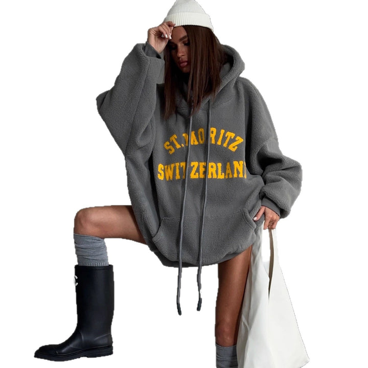 Damer Cozy Oversized Hoodie Stilla