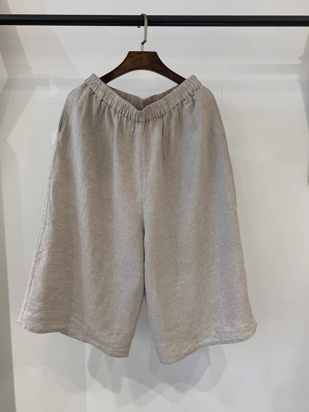 Femme Afslappet Pasform Linned Culottes Stilla