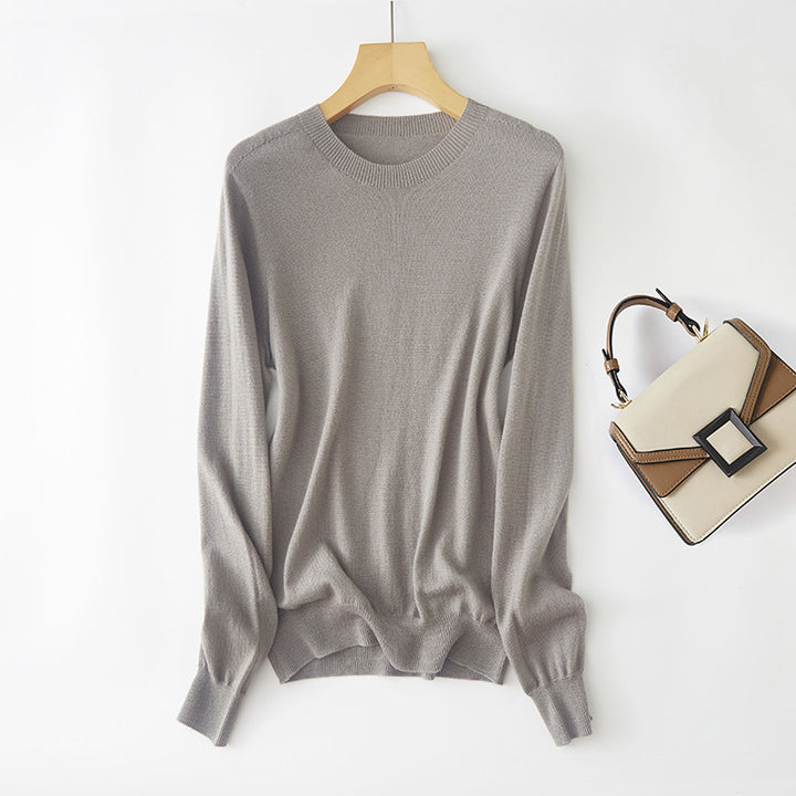 Femme Classic Relaxed Fit Strikpullover Stilla