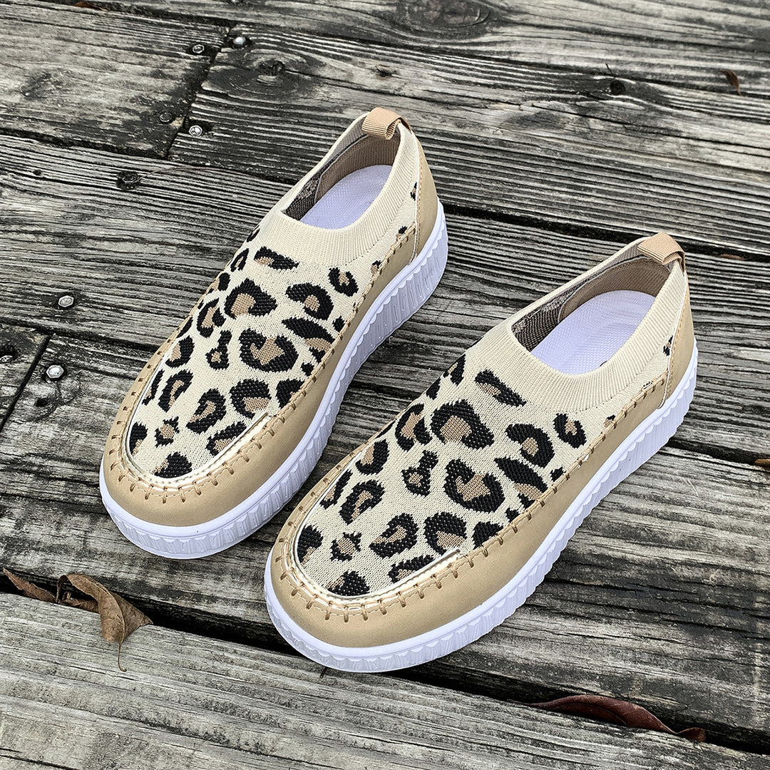Dame Behagelige Slip-On Sneakers med åndbart strikket overmateriale Stilla