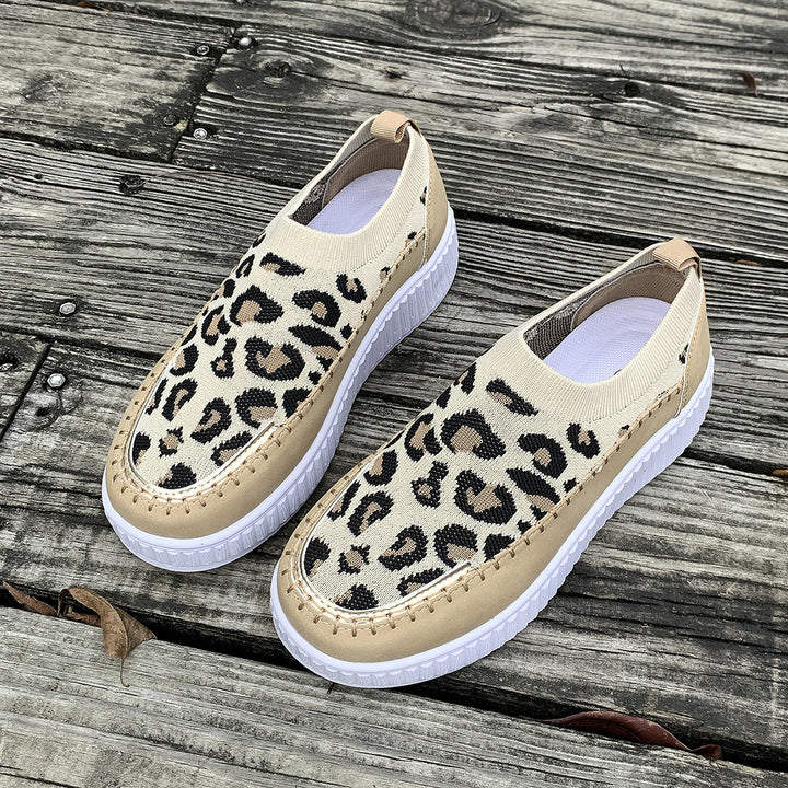Dame Behagelige Slip-On Sneakers med åndbart strikket overmateriale Stilla