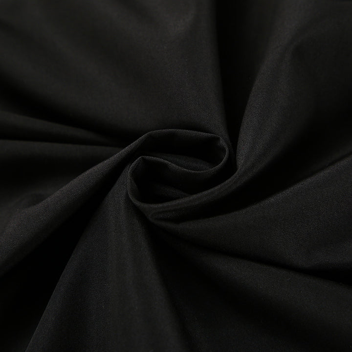Dame Elegant gennemsigtig nederdel med høj slids og satinlook Stilla