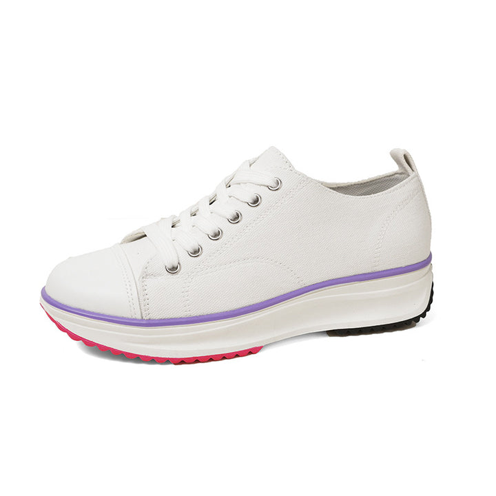 Dame Sporty Sneakers med åndbar canvas-overflade og komfortabel dæmpning Stilla