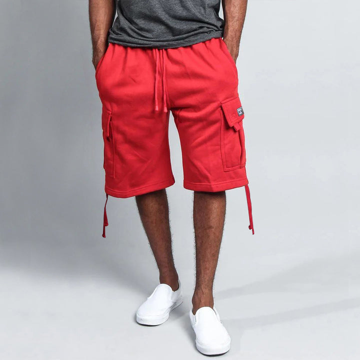 Herrer Cargo-shorts med sidelommer og justerbar talje Stilla