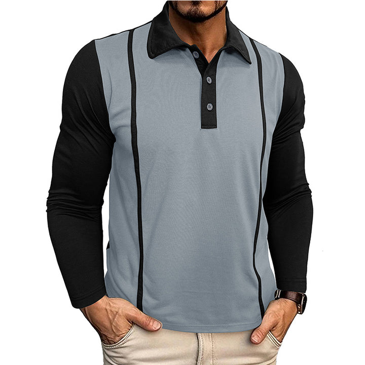 Herre Langærmet Polo T-shirt Stilla