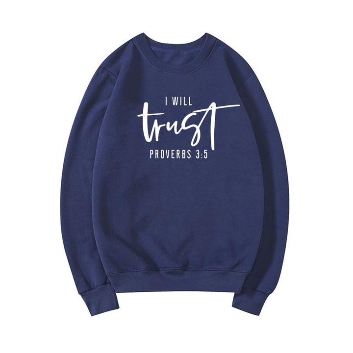 Kvinders sweatshirt med motiverende tekst og komfortabel pasform Stilla