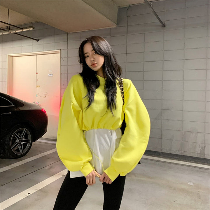 Kvinders fashionable sweatshirt med voluminøse ærmer Stilla