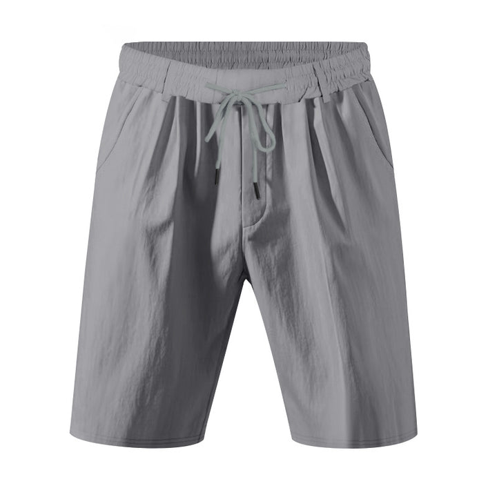 Herrer komfortable fritidsshorts med elastisk talje og praktiske lommer Stilla