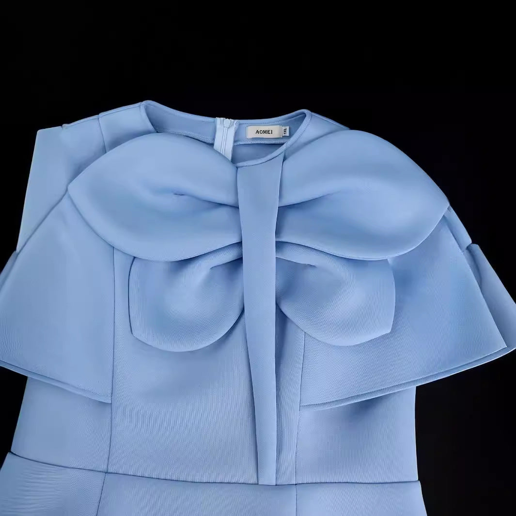 Damer Elegant kjole med voluminøs sløjfeakkent Skovae