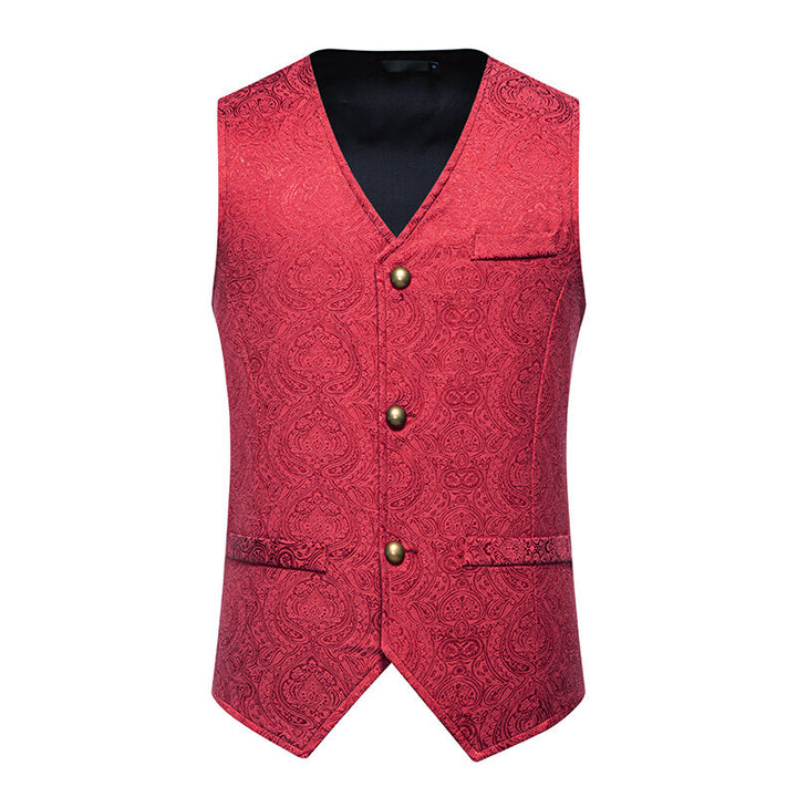 Herrer Elegant Mønstret Vest Stilla