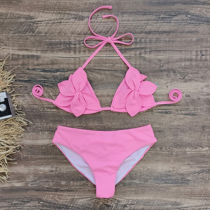 Dame Bikini-sæt med floral bustier og legende trusser Stilla