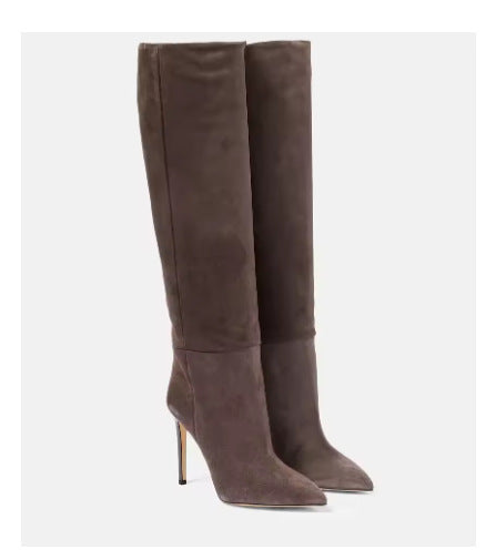 Femme Over-the-Knee Suedette Stiletto Støvler Stilla