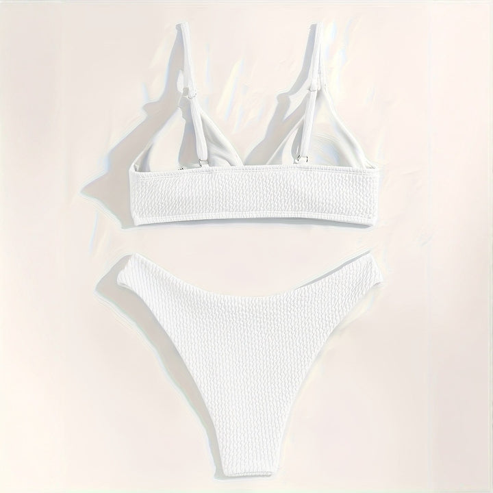 Dame bikini-sæt med struktureret overfladestruktur og elegant snit Stilla