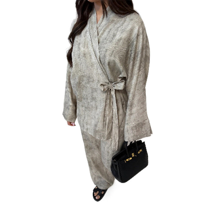 Dame Elegant Jumpsuit med figursyet silhuet og afslappet bælte Stilla
