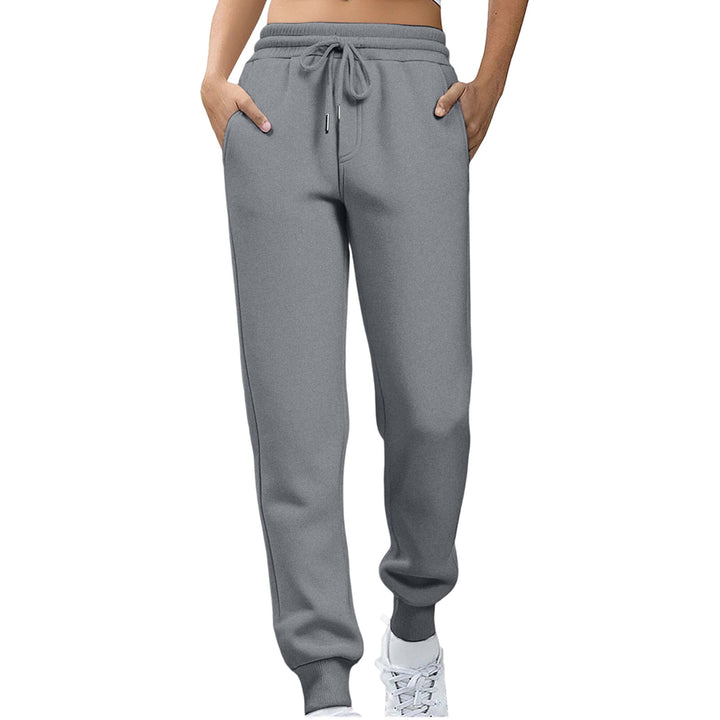 Kvinder afslappede fit sweatpants med elastisk talje og sidelommer Skovae