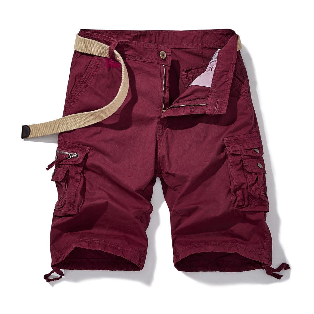 Herrer Cargo-short med alsidige funktionelle lommer og justerbar rem Stilla