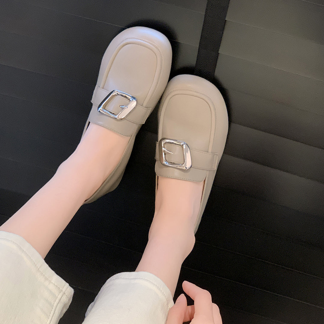 Femme Elegante Spænde Detalje Slipper Stilla