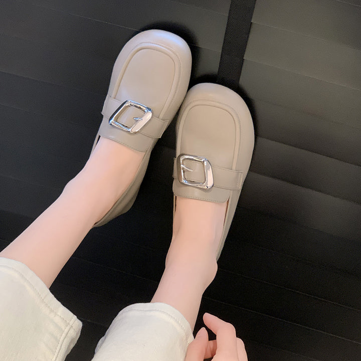 Femme Elegante Spænde Detalje Slipper Stilla